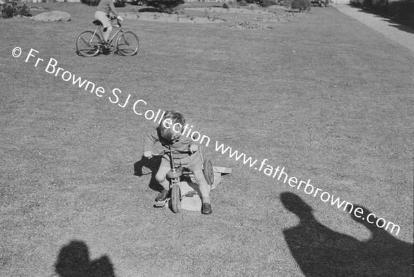 JOHN MALLICK PLAYING WITH HIS COUSINS O'NEILL & MRS O'NEILL AT MALLICKS ON CURRAGH